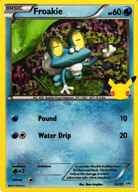 ポケカ】Froakie/ケロマツ（ミラー）【-】022（海外）ポケモンカード