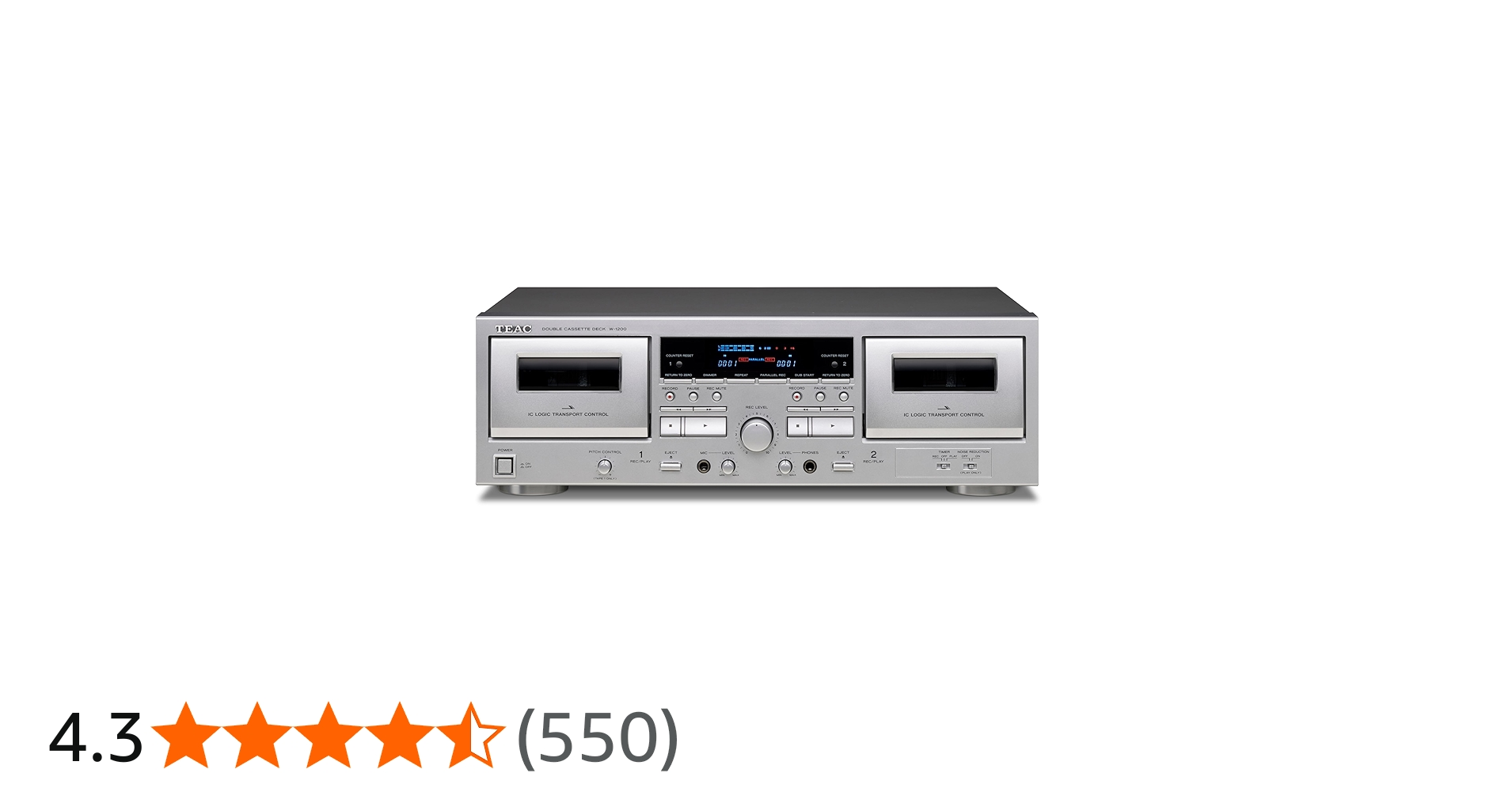 Amazon | TEAC ダブルカセットデッキ W-1200(S) | ティアック(Teac