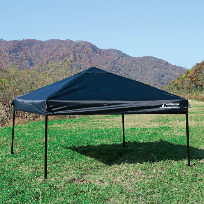 CAPTAIN STAG クイックシェード250UV-Sブラック（キャスターバッグ付