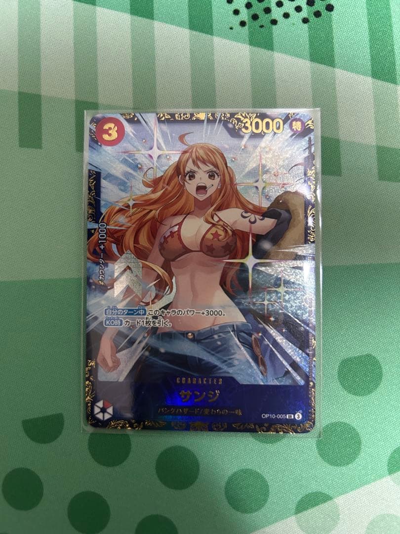 ワンピースカードゲーム　サンジ　フラッグシップ優勝記念品　未開封 サンジ【プロモ】《赤》ForJapan未開封 フラッグシップバトル版OP10