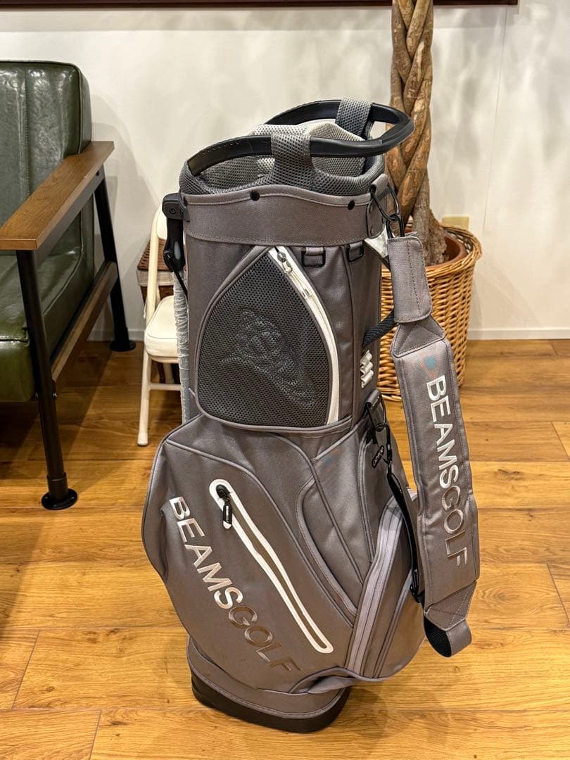 BEAMS GOLF キャディバッグ グレー - メルカリ