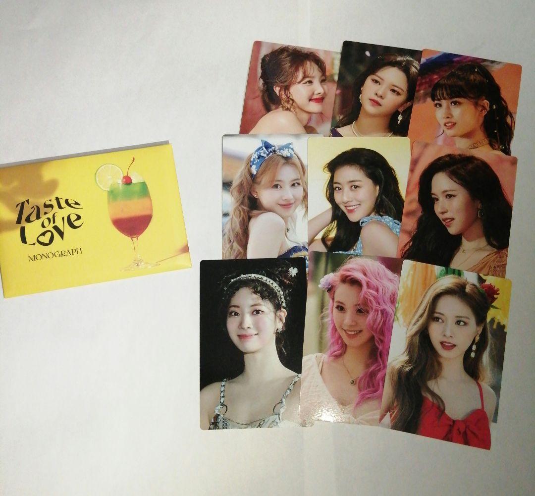 TWICE taste of love MONOGRAPH トレカ コンプリート 2026年最新】taste of love モノグラフの人気アイテム - メルカリ