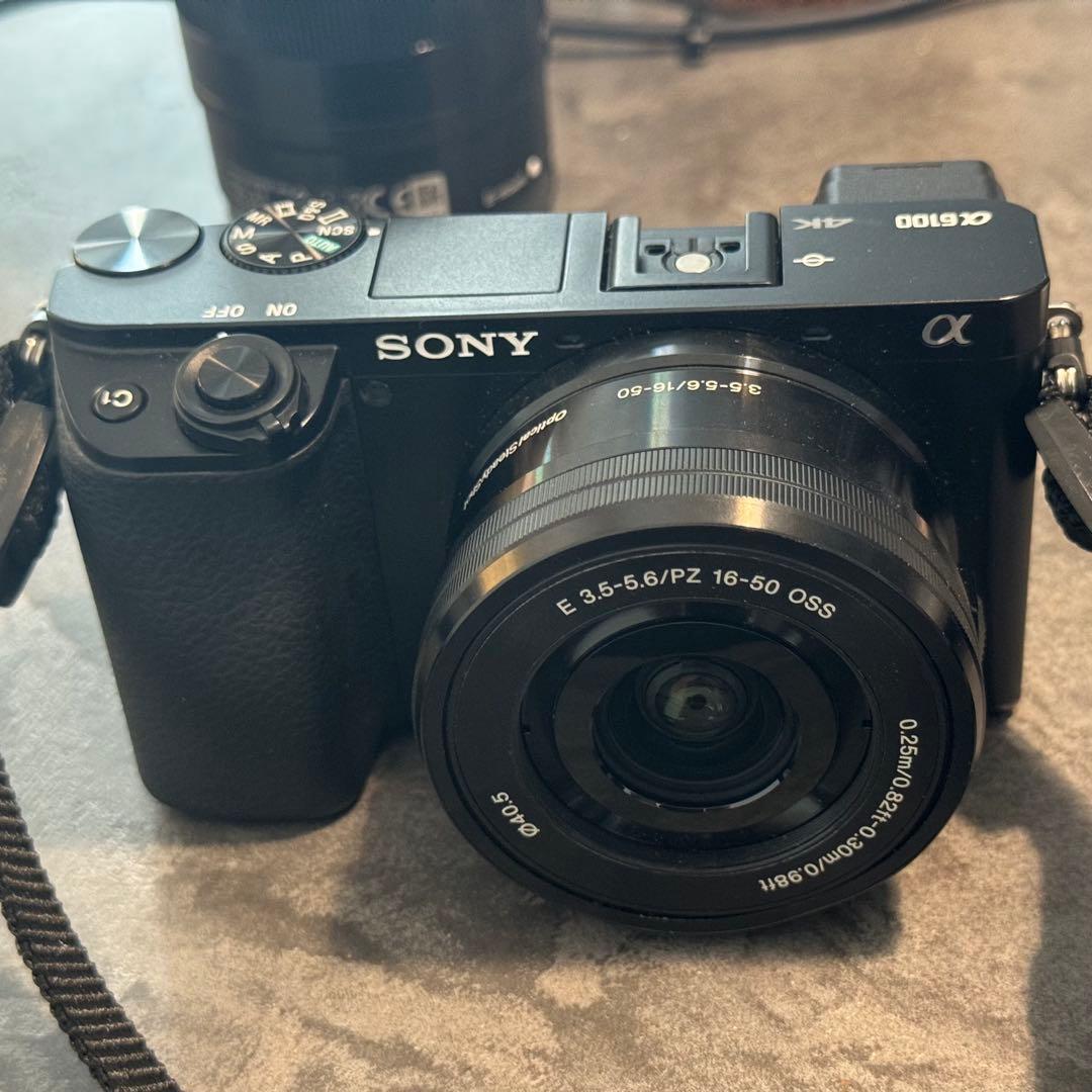 SONY α6100 ミラーレスカメラ E 16-50mm ※充電関連欠品あり レンタル] ソニー α6100 ダブルズームレンズキット ミラーレス一眼