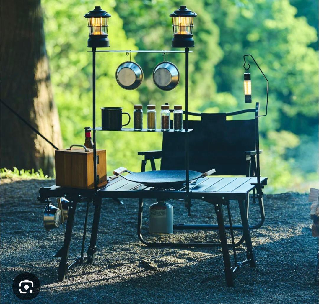 【使用2回のみ極美品】Alpen Outdoors アルミユニットテーブル88 アルミユニットテーブル 88/110｜アルペングループ