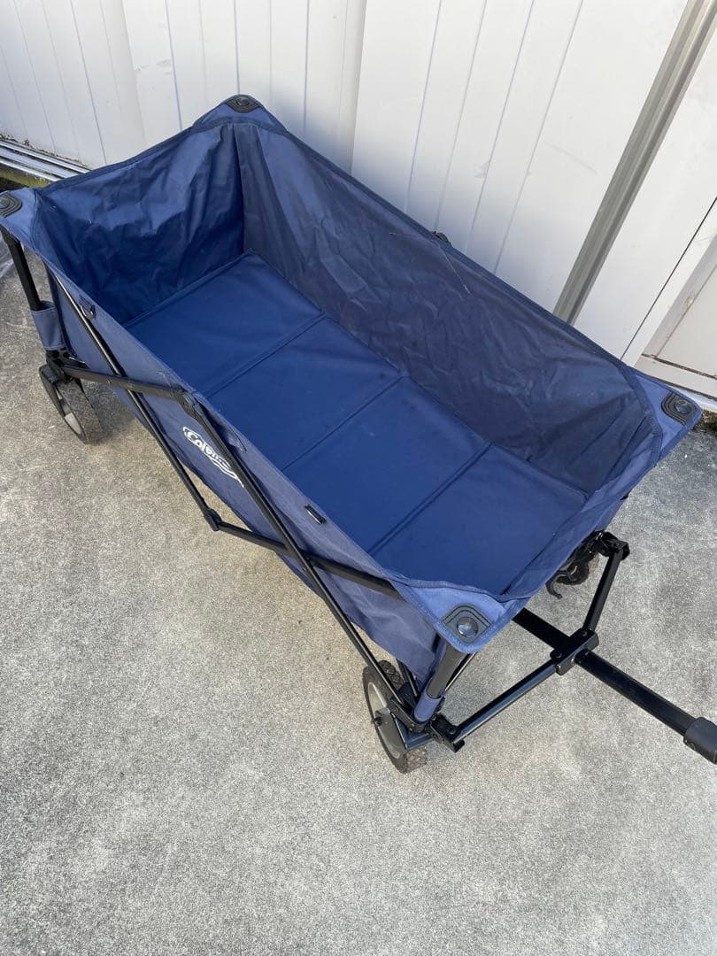 Coleman　折りたたみワゴン　ネイビー　アウトドア　キャリー　人気商品‼️ 中古A】アウトドアワゴン（ネイビー/ホワイト）（2000034613