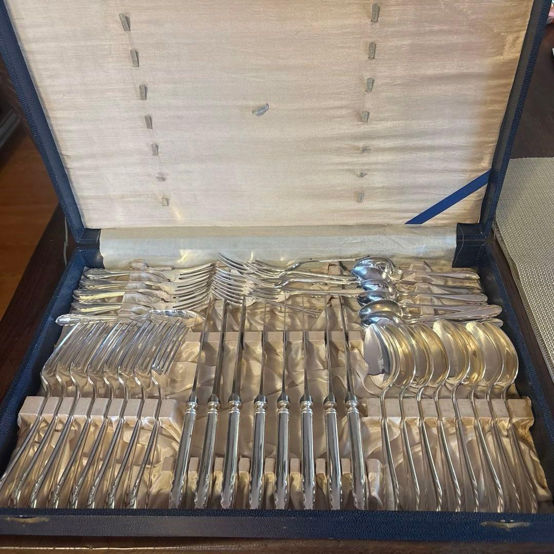 シルバーカトラリー￼セット　ヴィンテージ　48本 Amazon | ステンレス製 カトラリーセット ヴィンテージ ステンレス食器