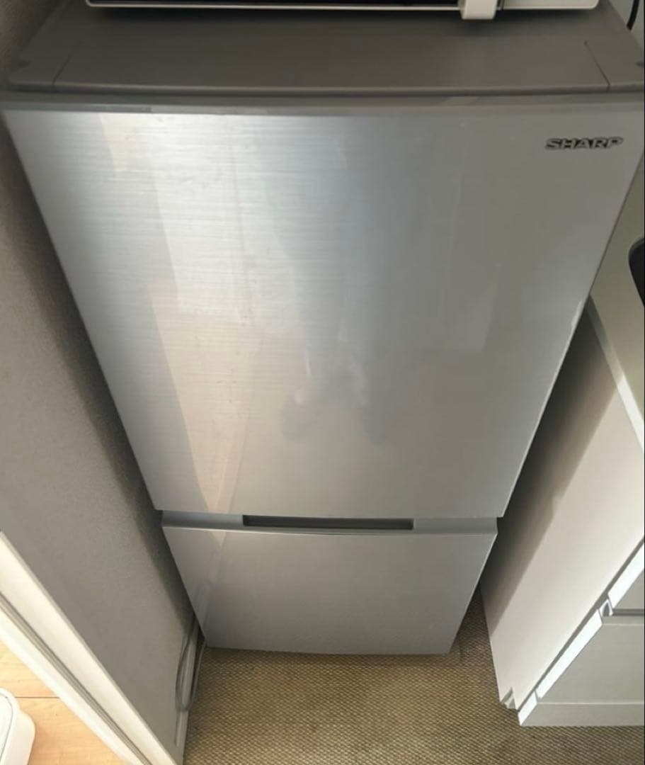 SHARP ノンフロン冷凍冷蔵庫　SJ-D15G-S 2020年製 SJ-D15G-W ボトムフリーザー冷蔵庫 1台 シャープ 【通販モノタロウ】